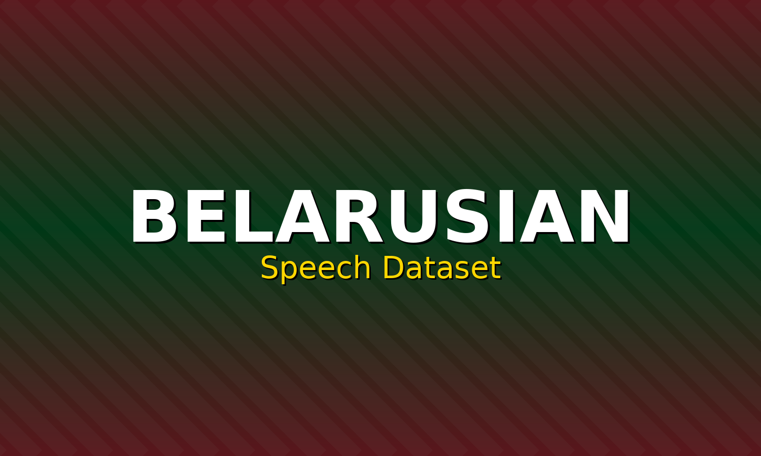Belarusian Speech Dataset